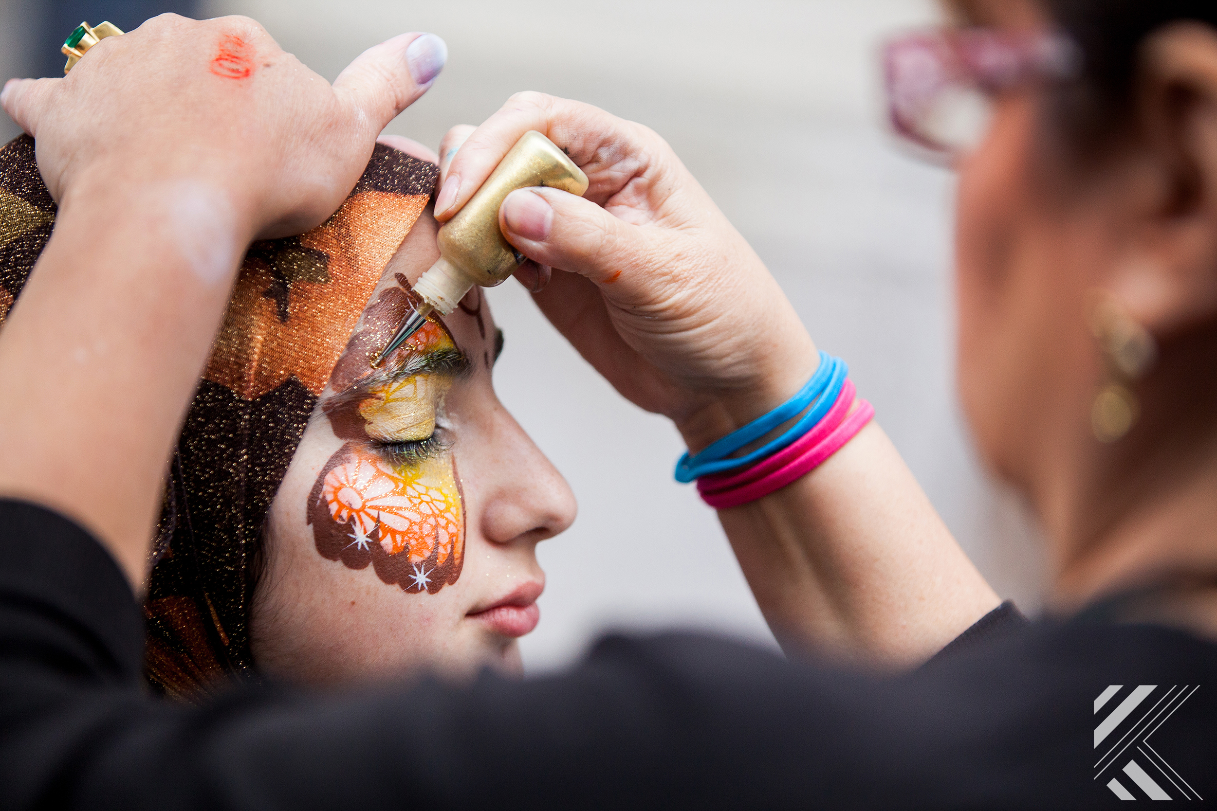 Face painting during conference