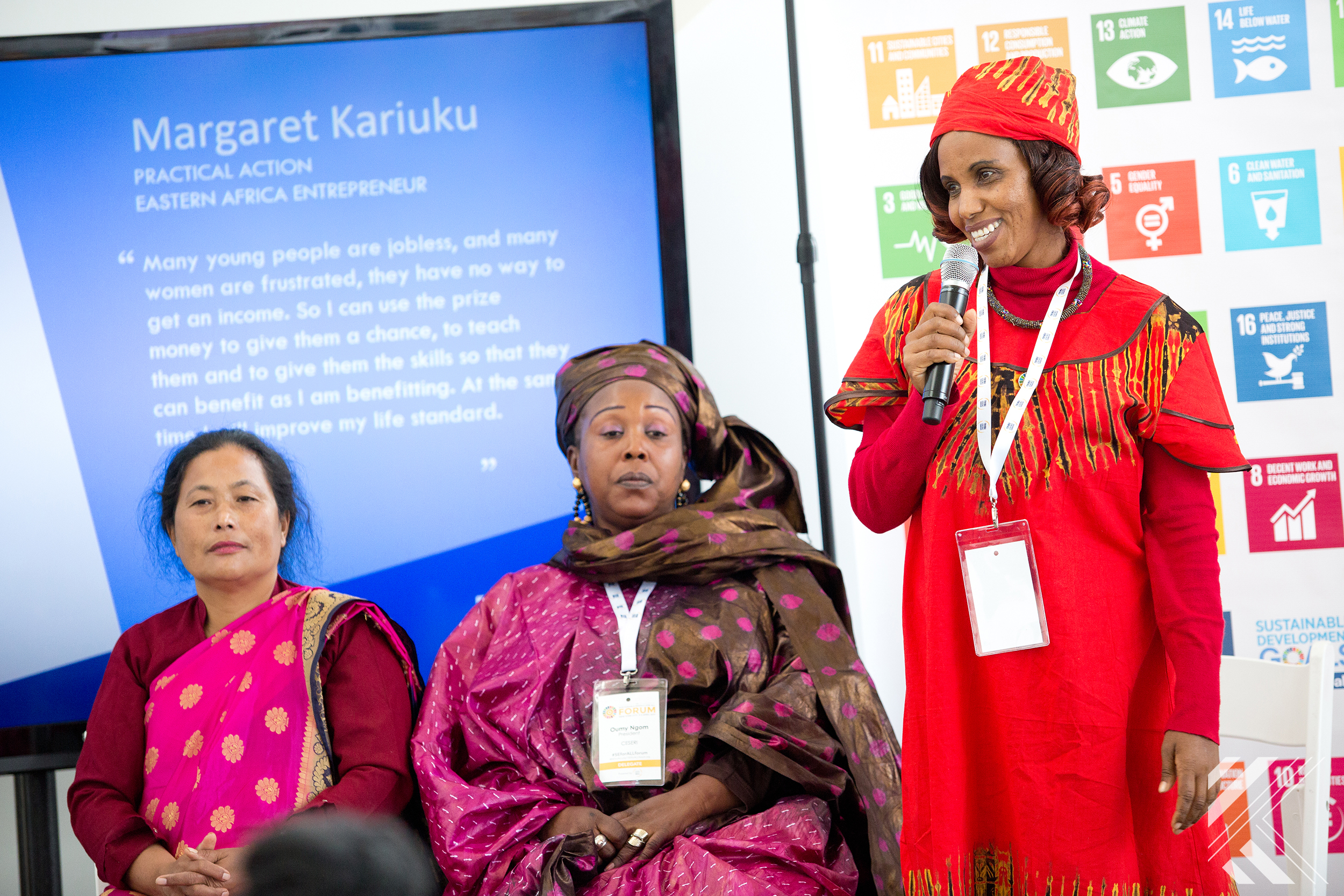 Speakers during sustainablity conference