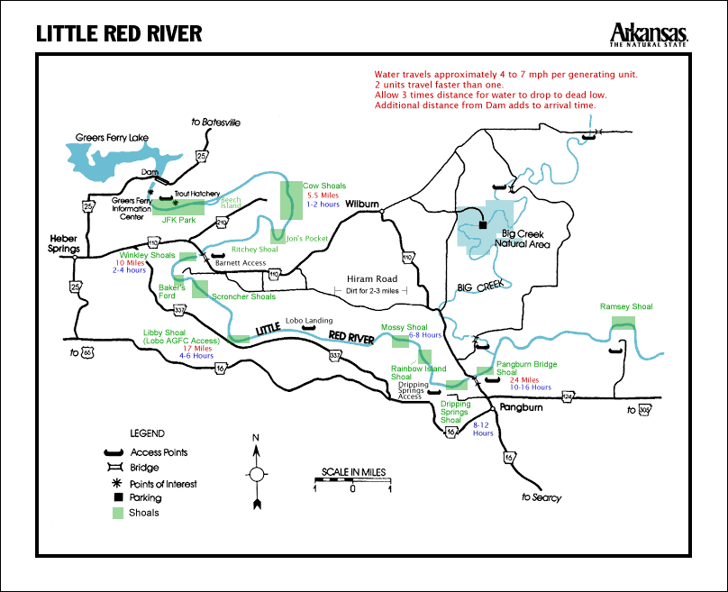 Map of Little Red River — The Ozark Angler