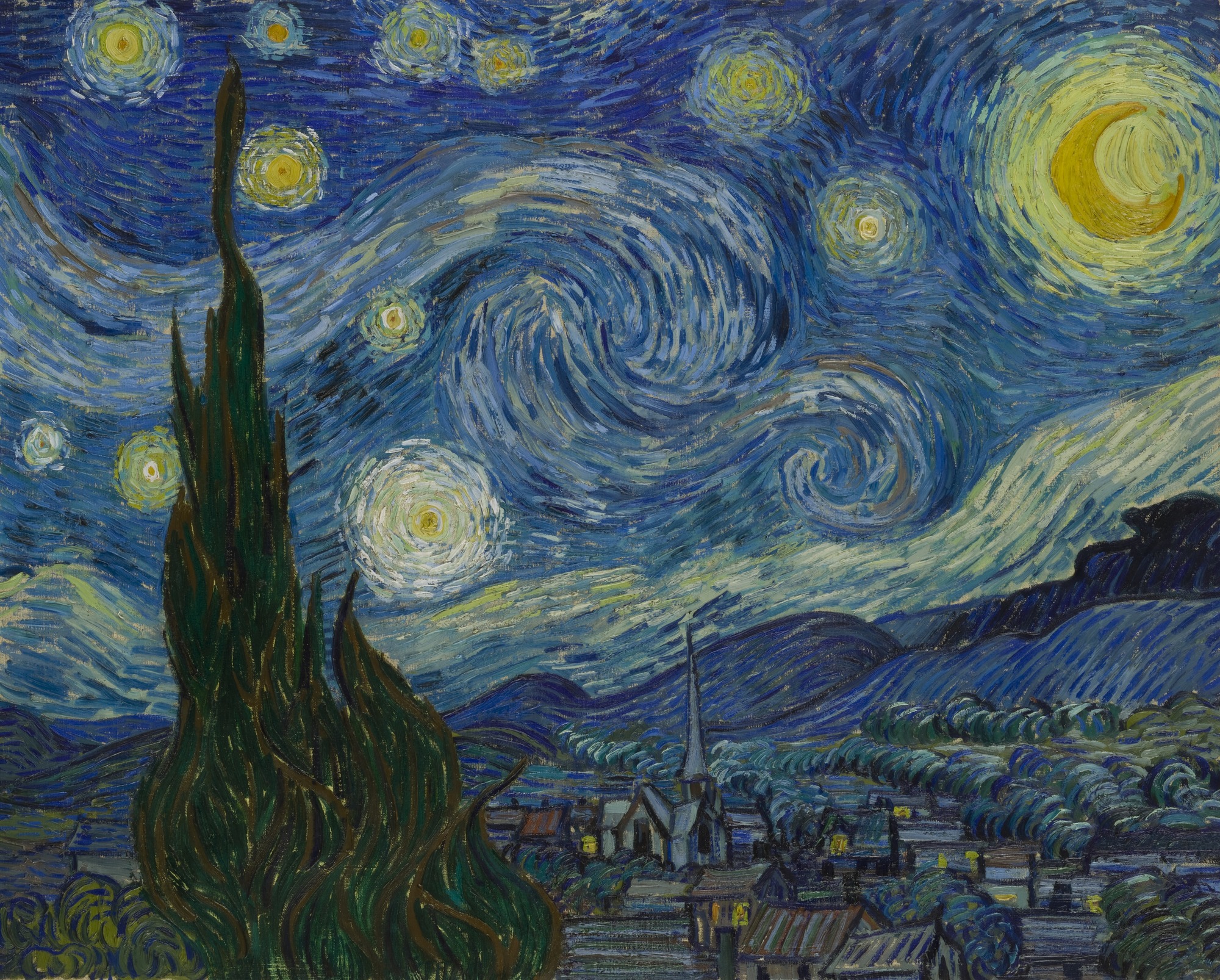 Vincent van Gogh - The Starry Night Saint Rémy, June 1889