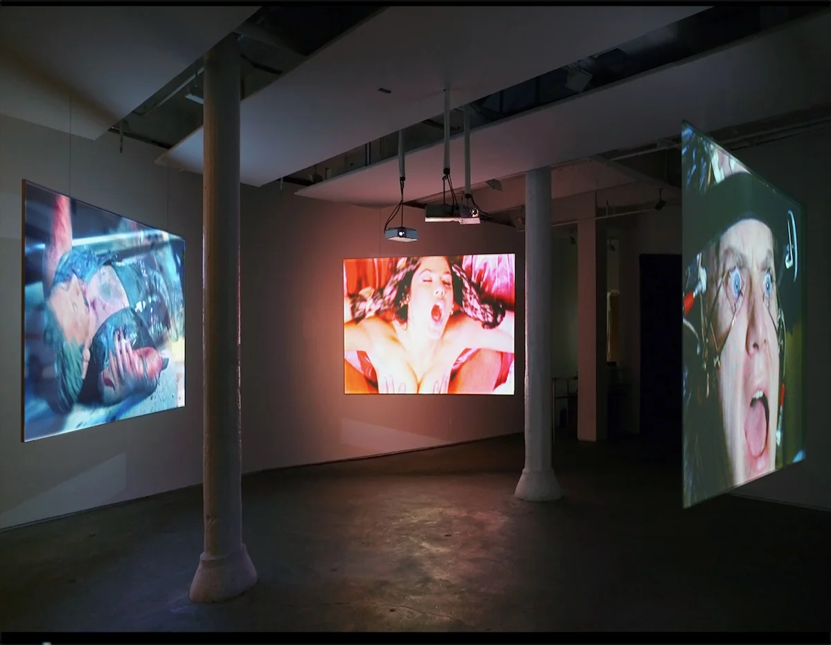 Three-channel video. Color, sound. 01:43 min., loop