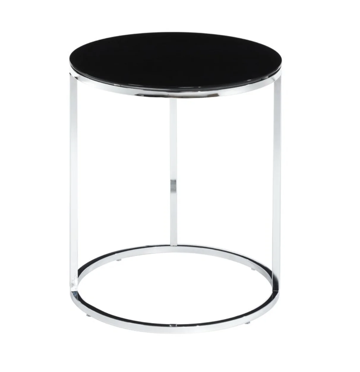 Chrome Cylinder Side Tables