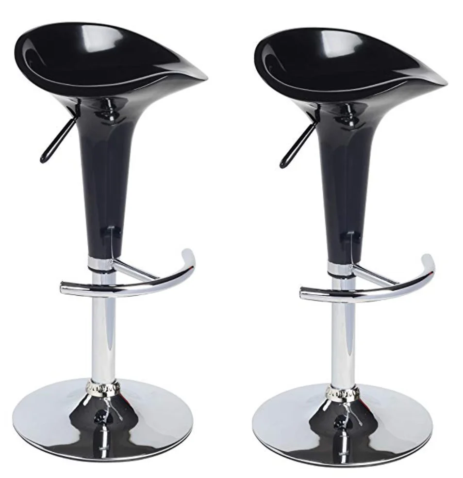 Black Low Back Stool
