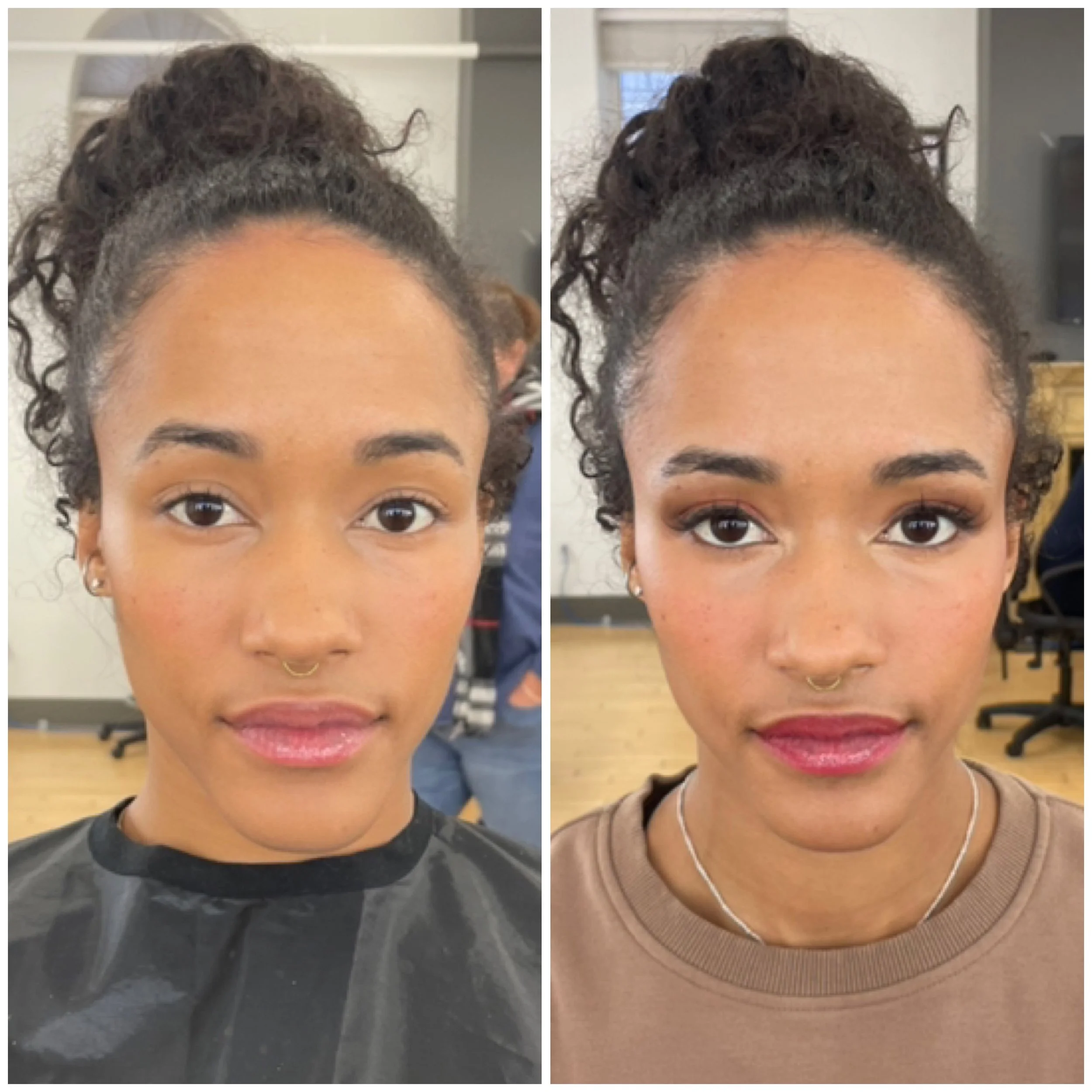 Natural makeup to Glam