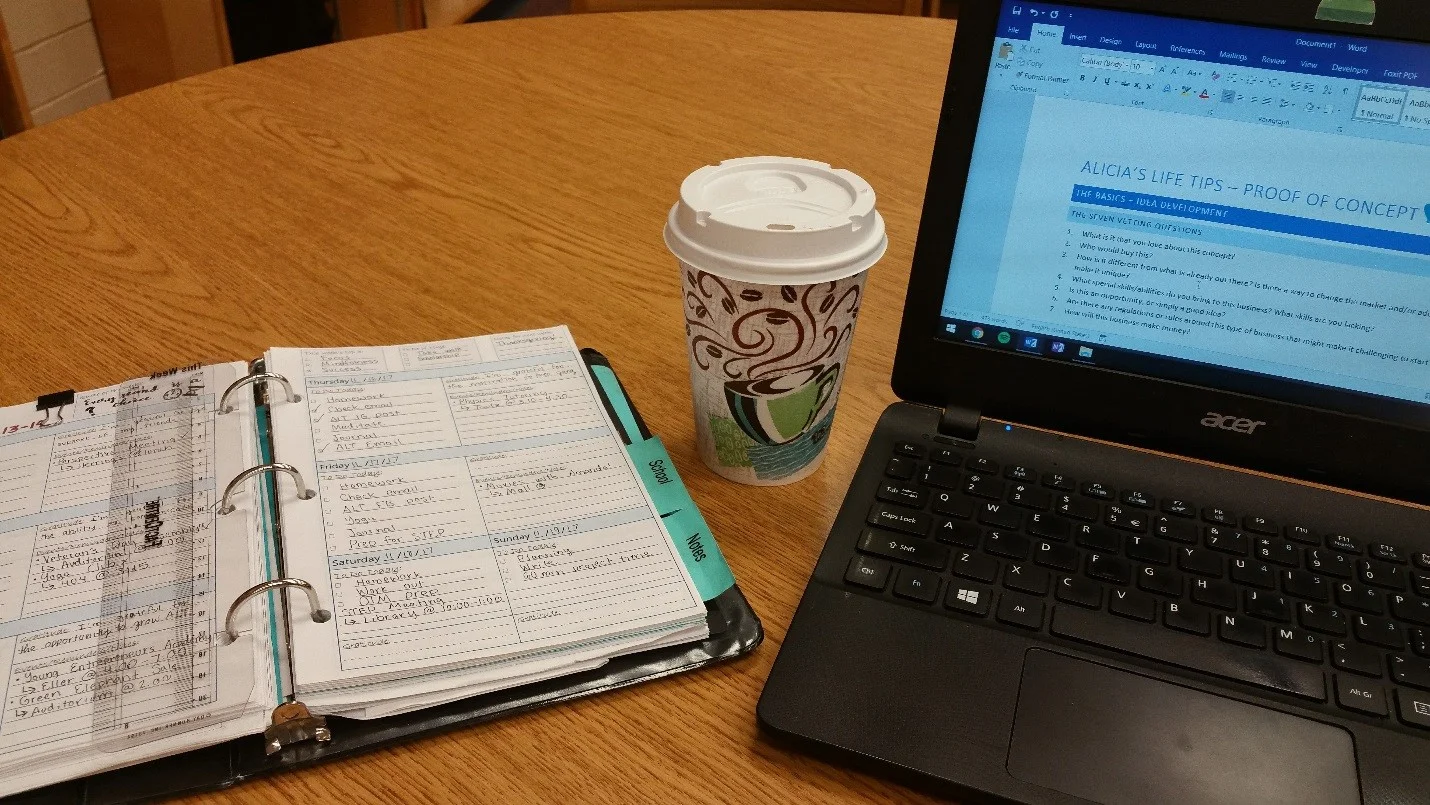 I like to type my essays in an aesthetic setting with some coffee or hot coco.