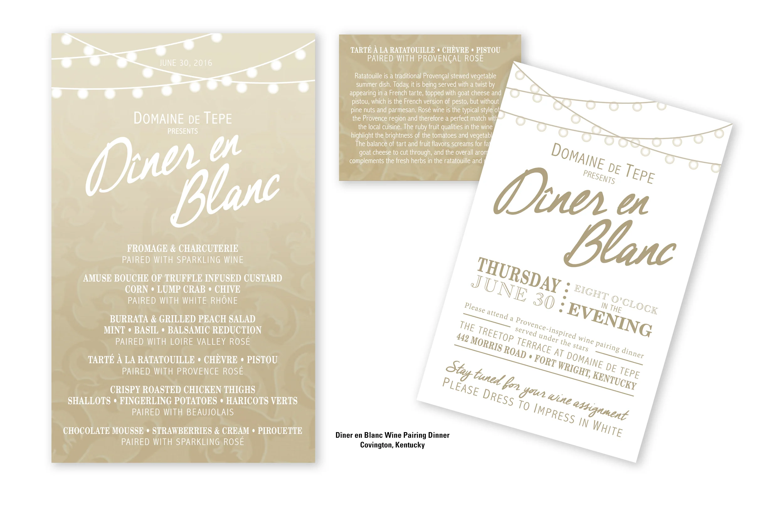 Dîner en Blanc Wine Pairing Dinner