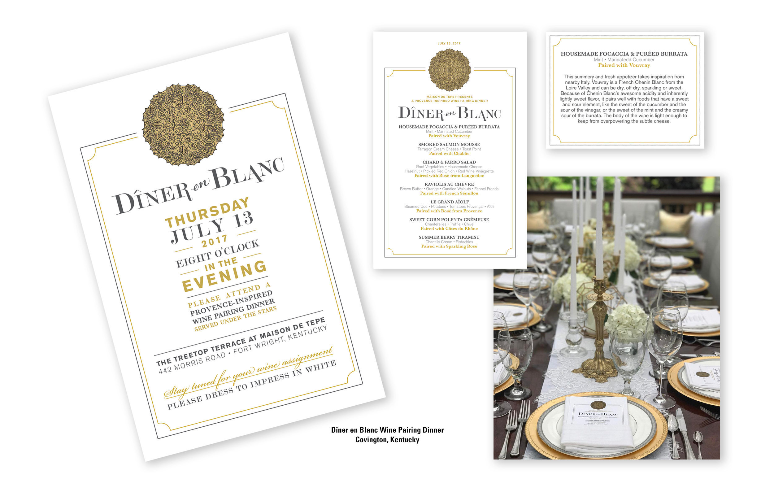 Dîner en Blanc Wine Pairing Dinner