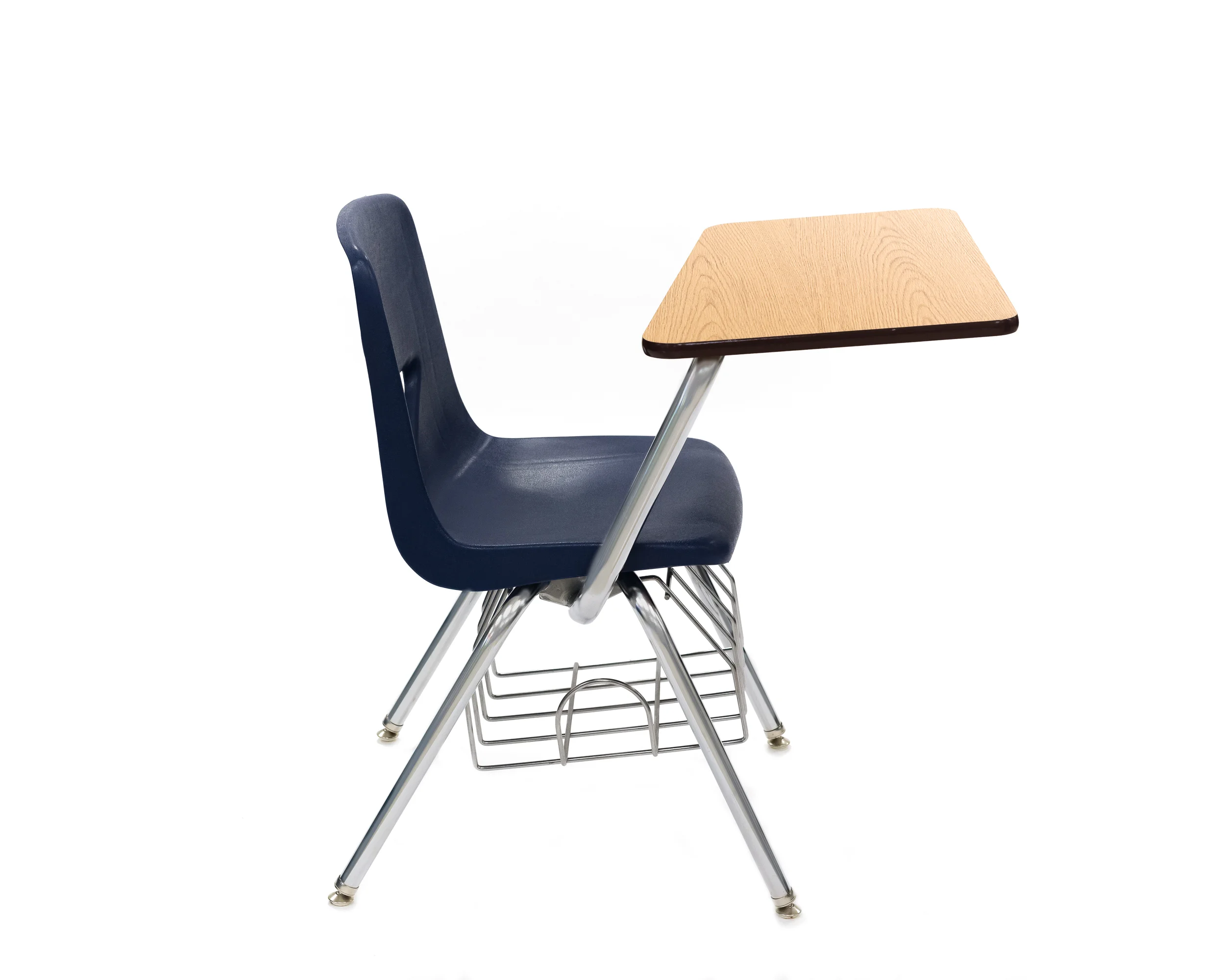 527 desk combo trap shaped oak top navy side.jpg