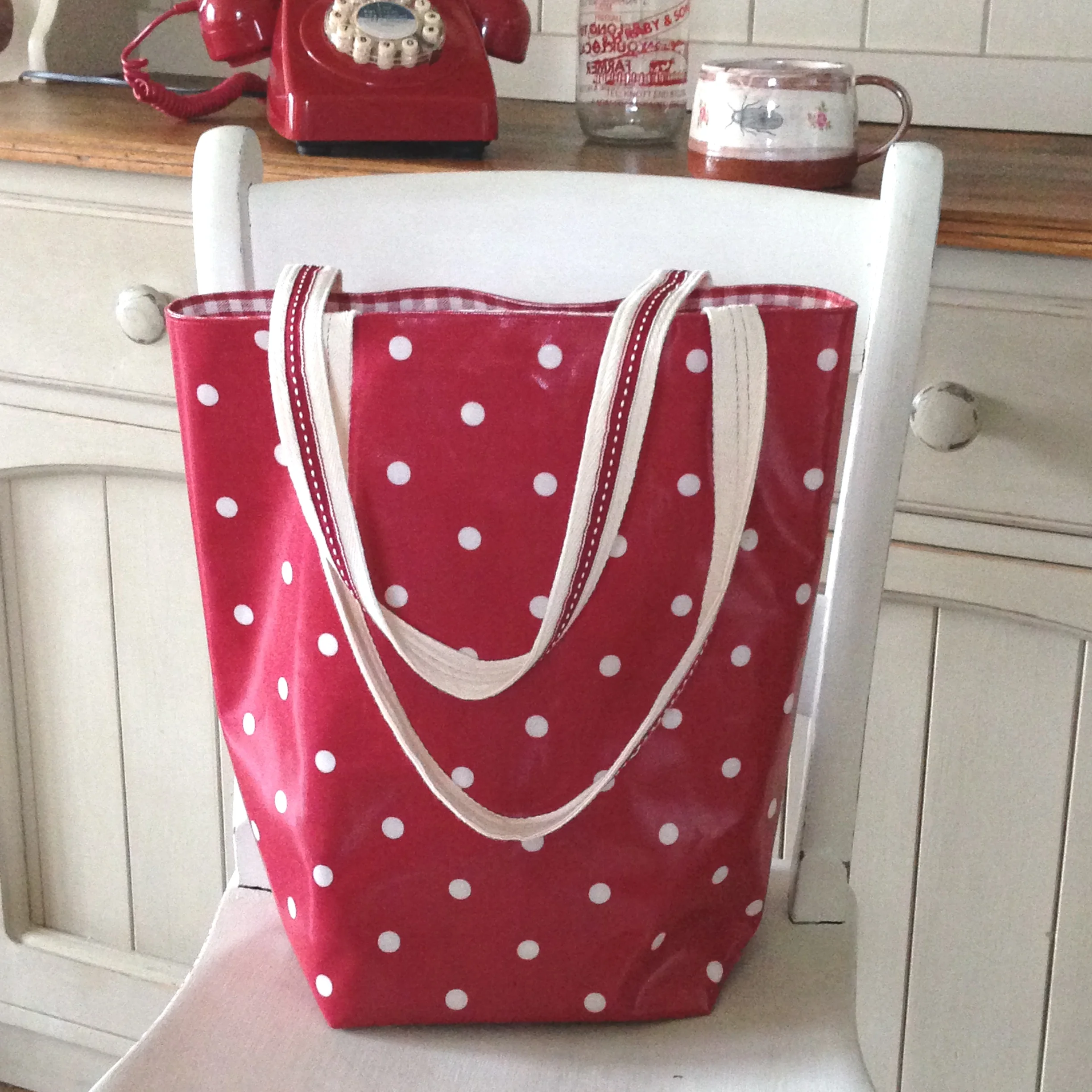 Original Red Dotty Shopper.JPG
