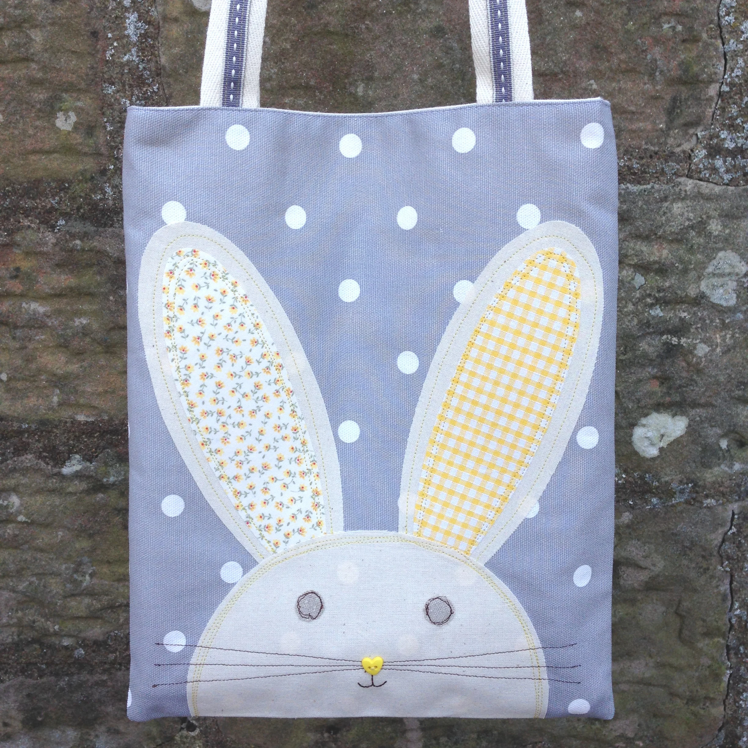 Original Grey Dotty Bunny Bag 1.JPG