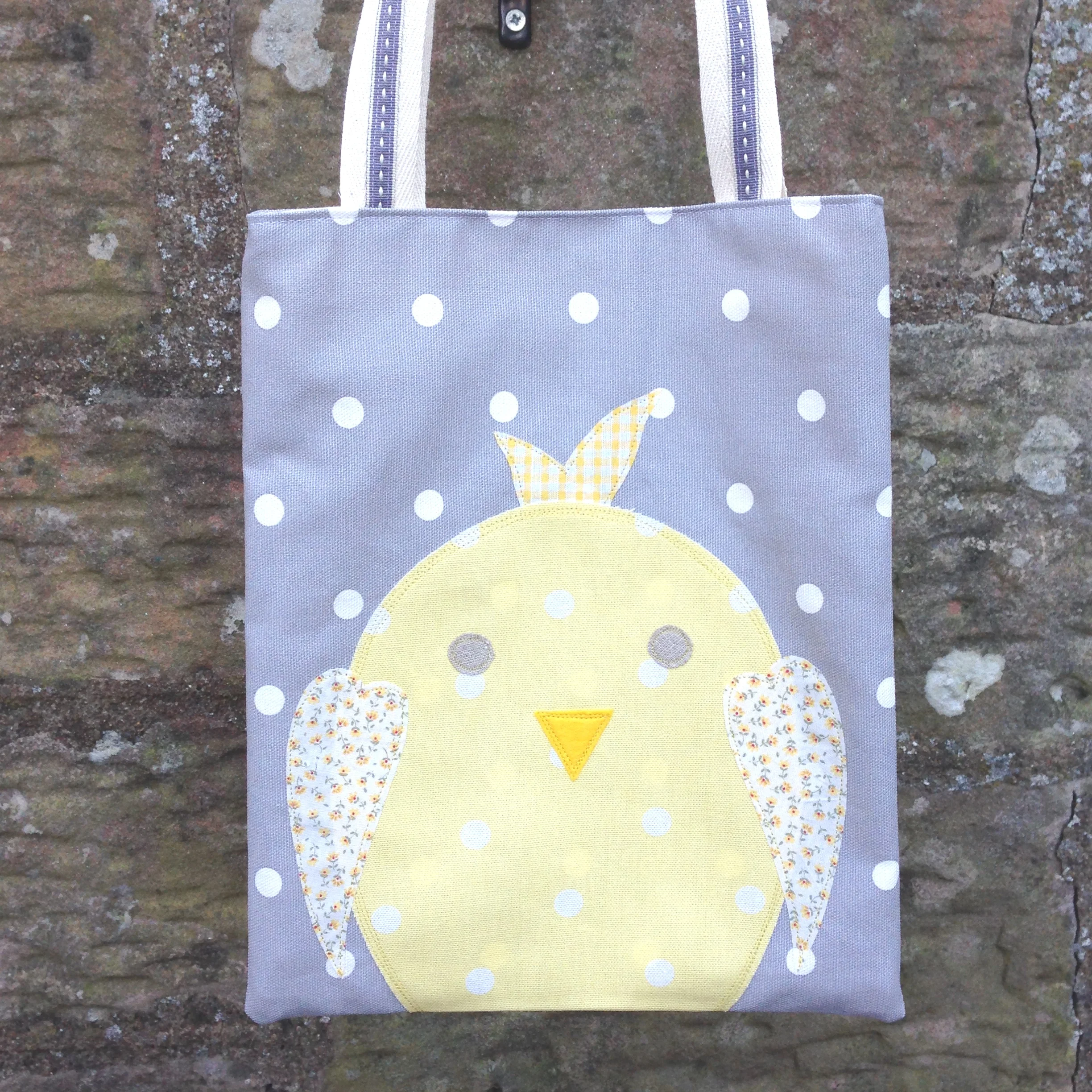 Original Grey Dotty Chick Bag 1.JPG