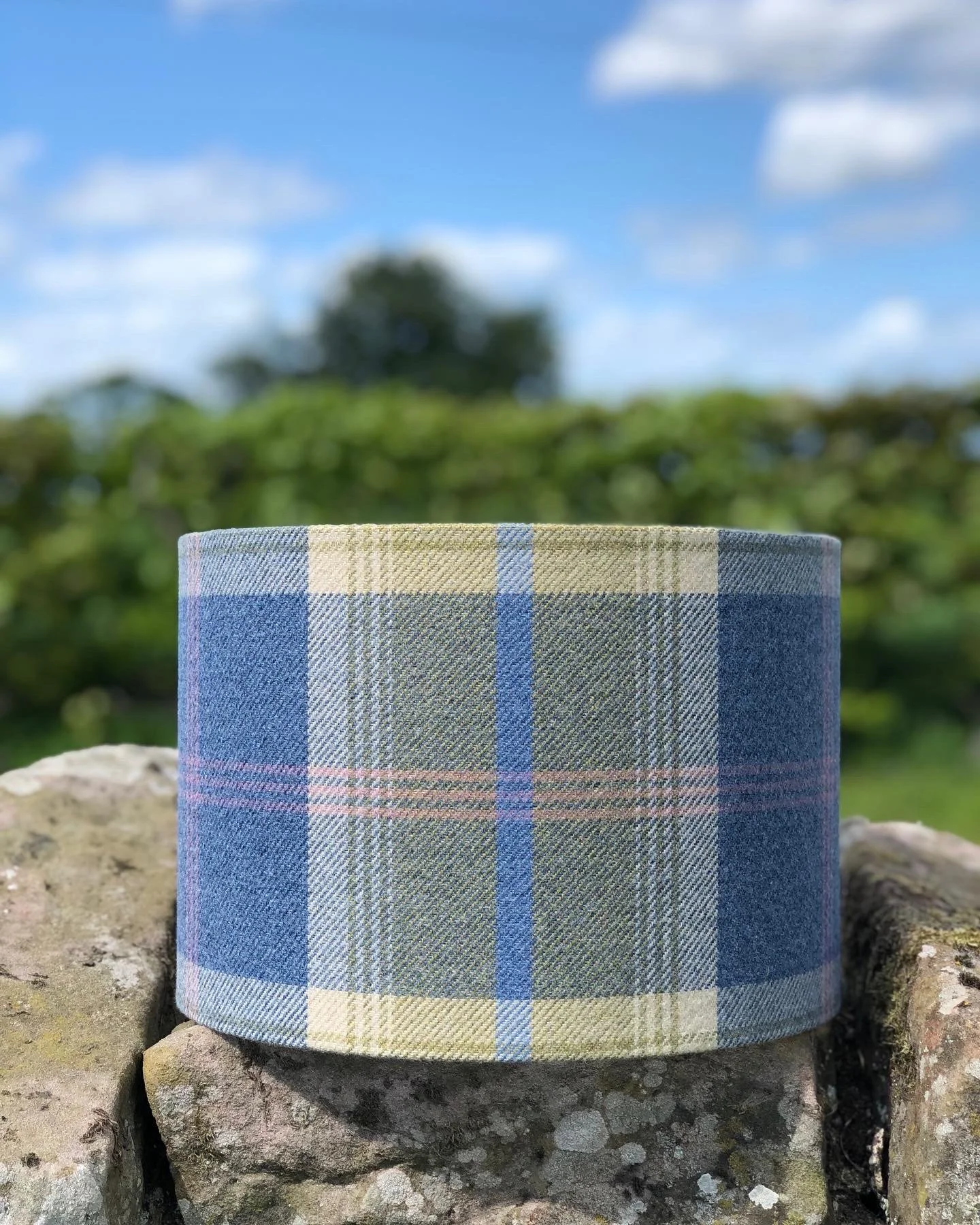 Balmoral Tweed Chambray Lampshade/Ceiling Pendant - various sizes