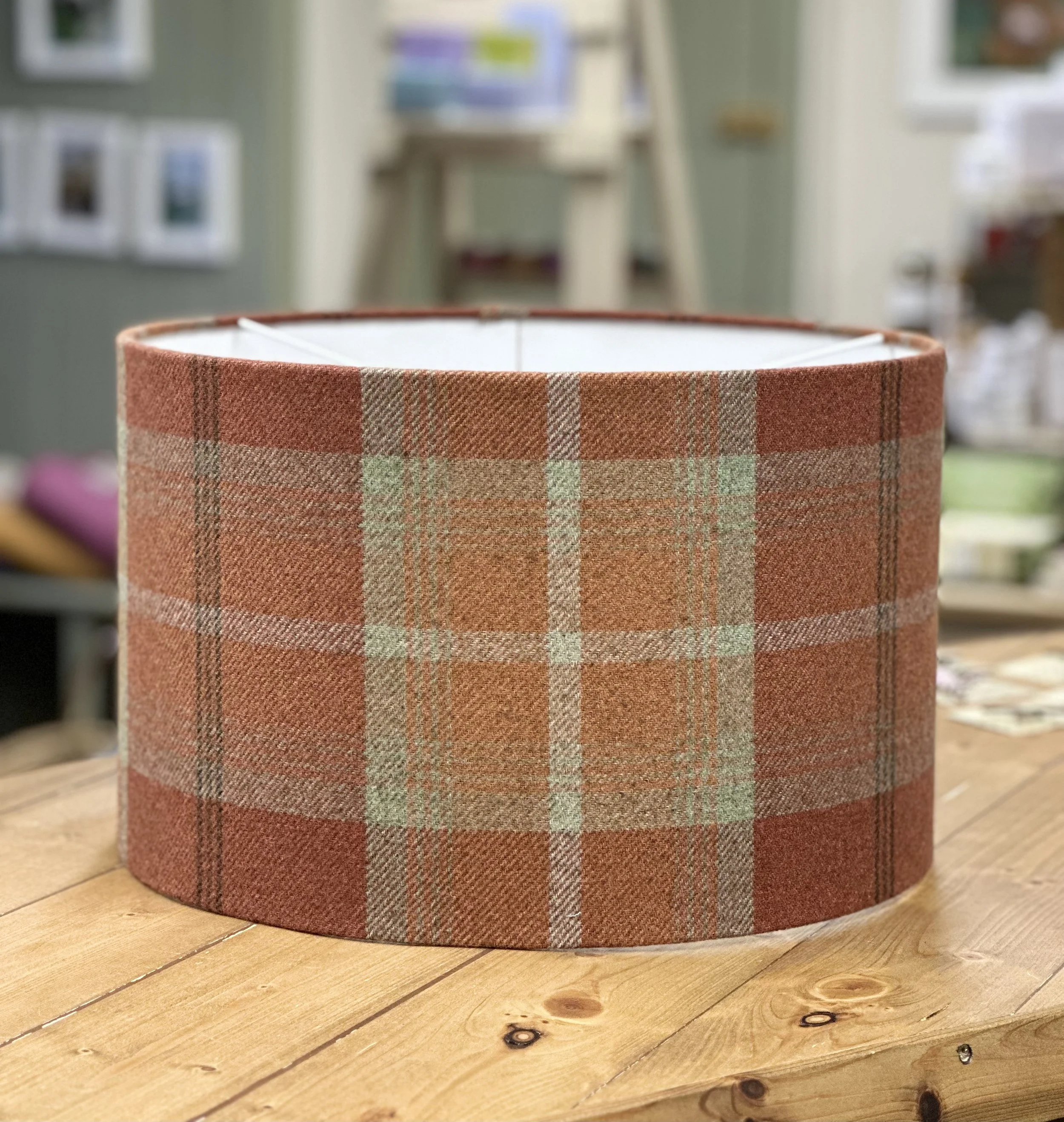 Balmoral Tweed Spice Lampshade/Ceiling Pendant - various sizes