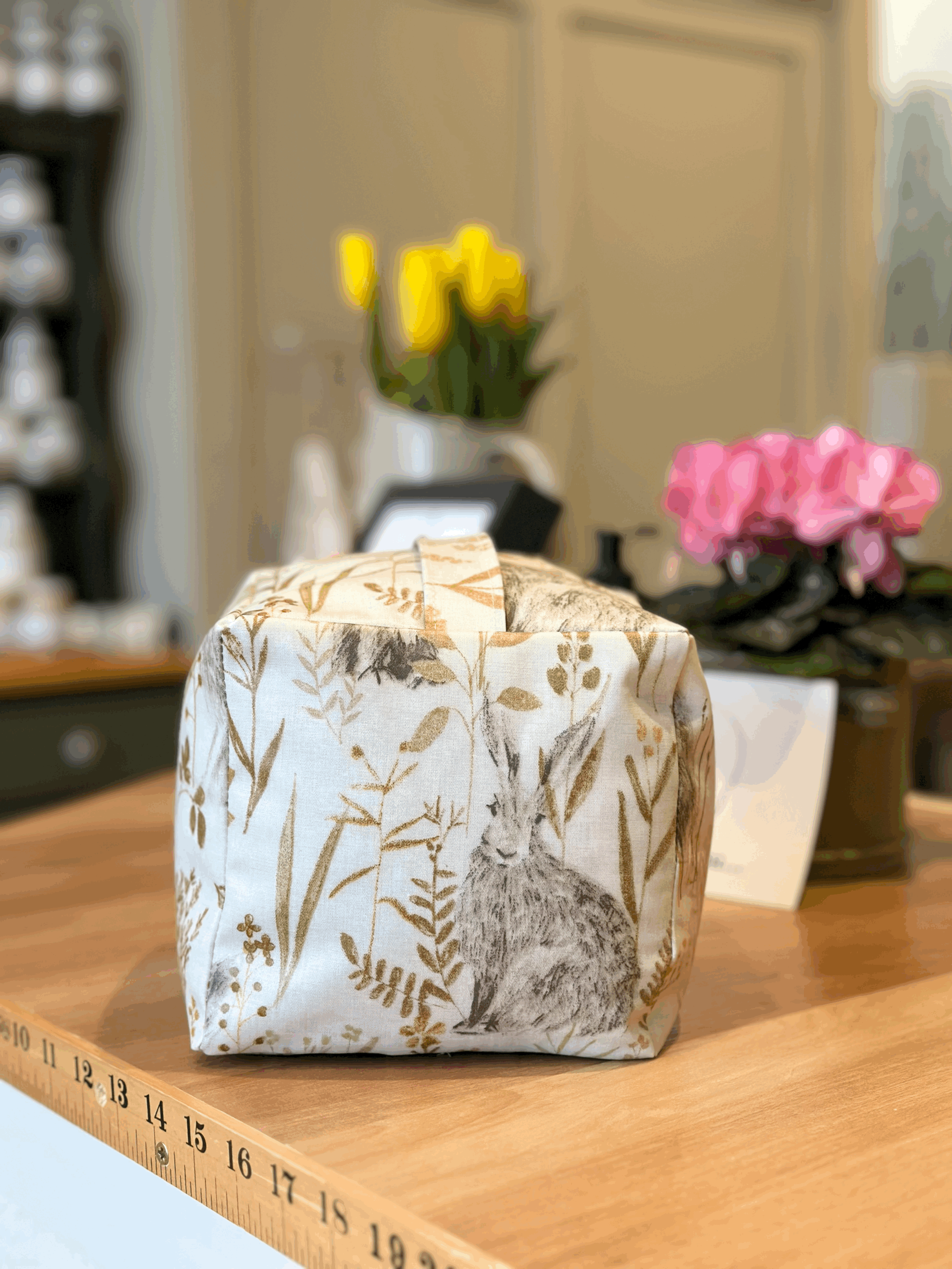 Wild Hare Oilcloth Doorstop