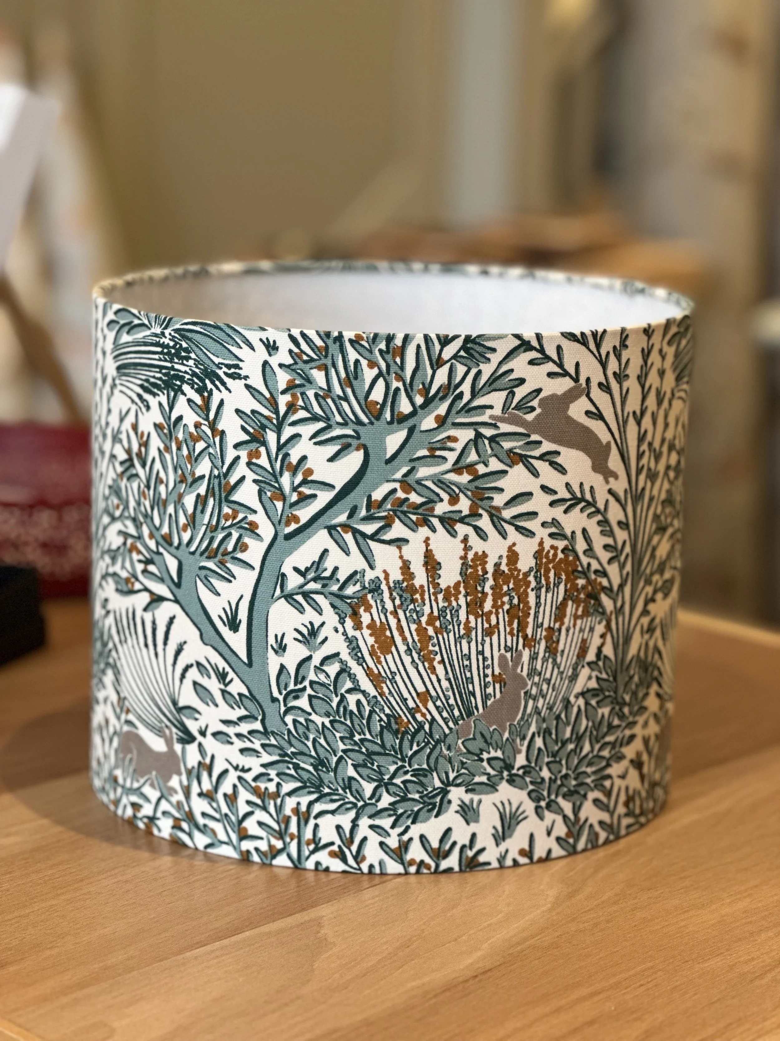 Wilderwood Teal Lampshade/Ceiling Pendant - various sizes