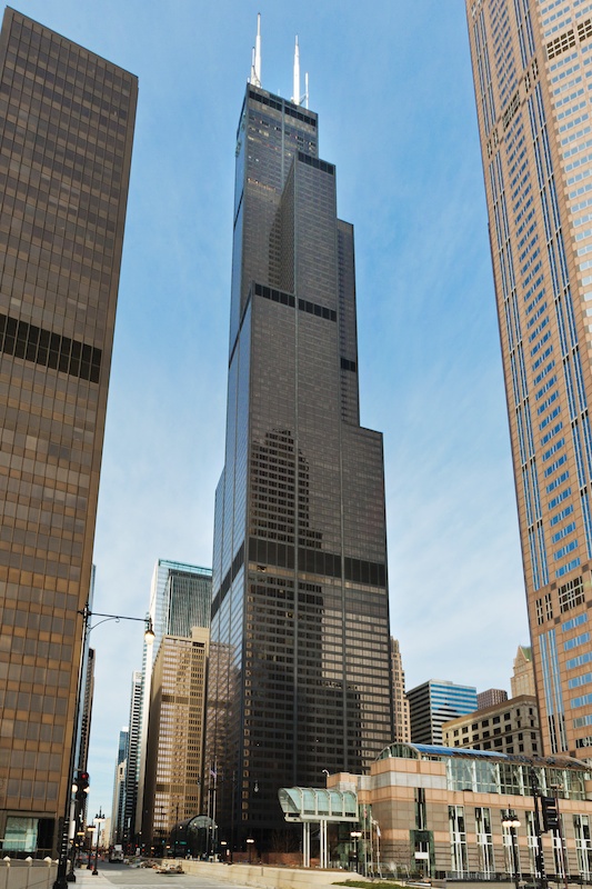 Willis Tower (formerly the Sears Tower) Fazlur Rahman Kahn for Skidmore, Owings & Merrill, 1973