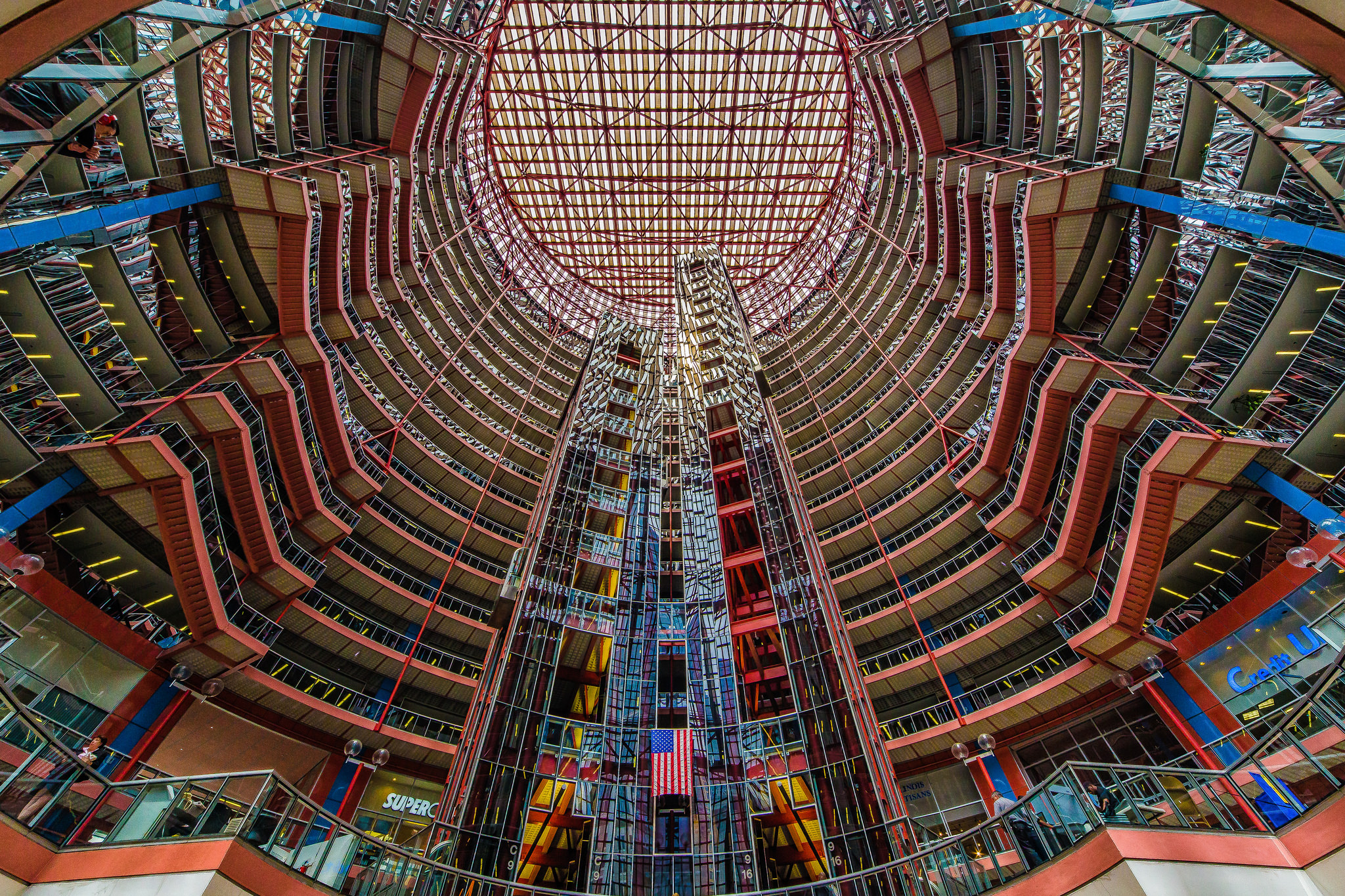 James R. Thompson Center Atrium, photo by Mobilus in Mobili via Flickr