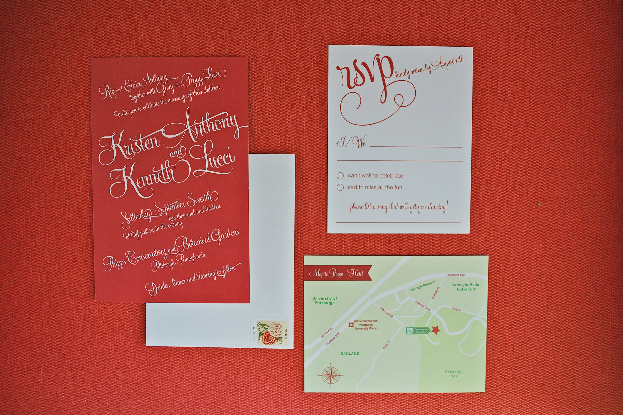 INVITATION SUITE WITH CUSTOM MAP