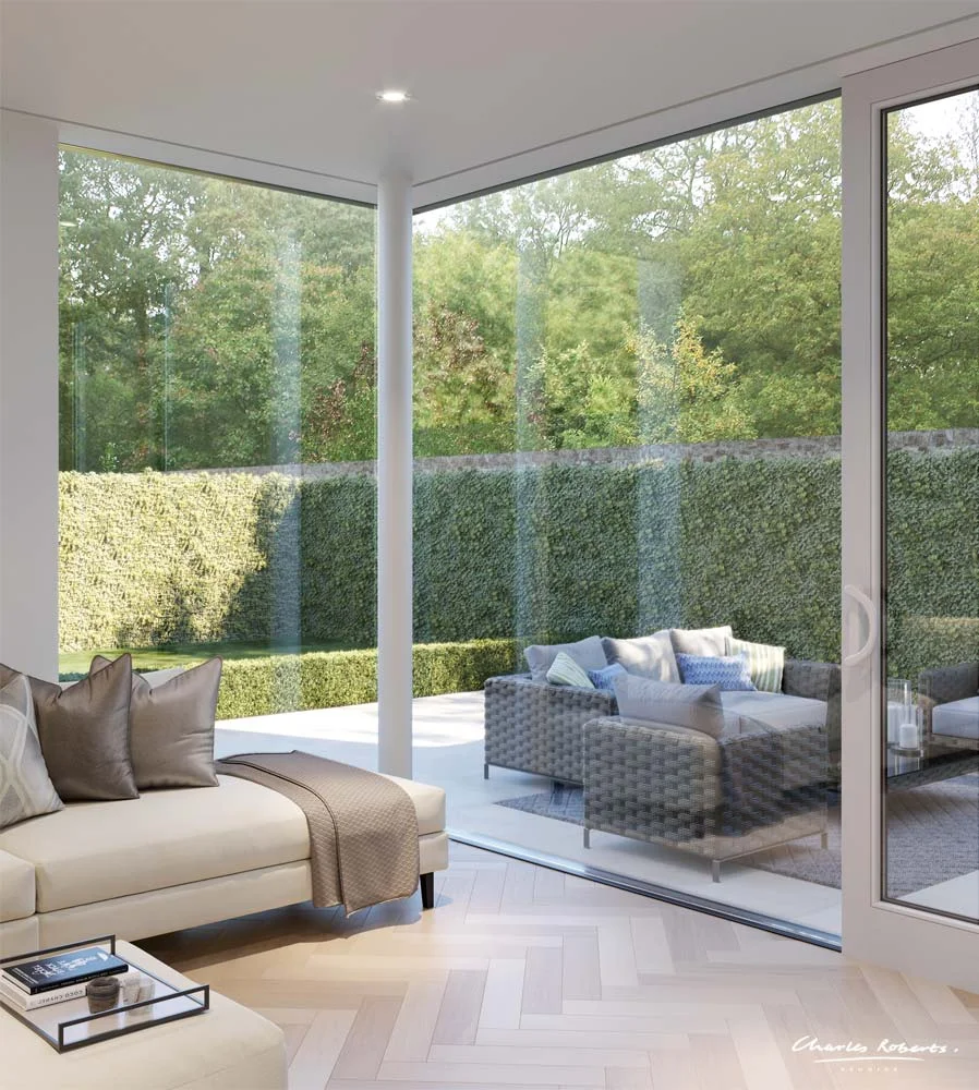 Computer generated image of the garden room
