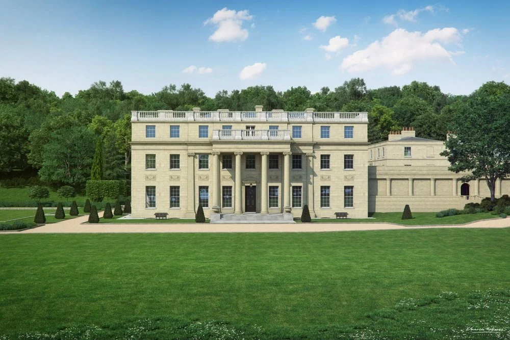 Artists impression of the portico Benham Park
