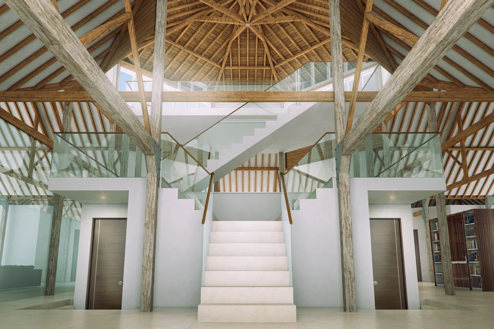 Architectural visualisation of the hallway