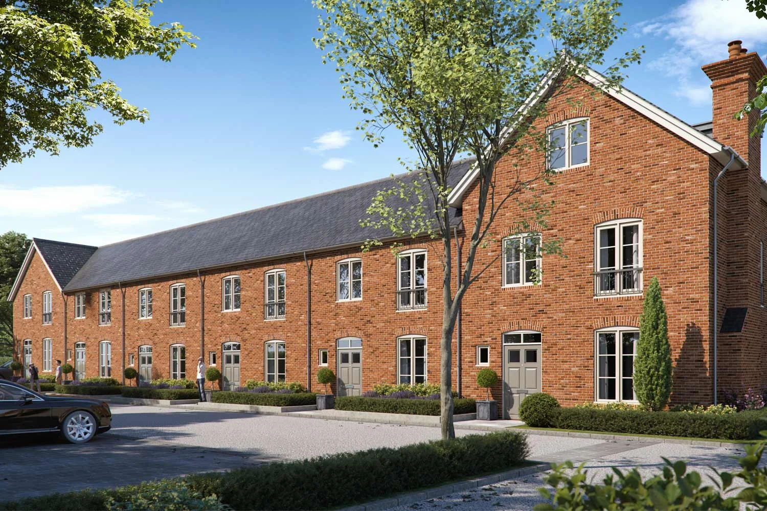 Sunny artists impression of residential development