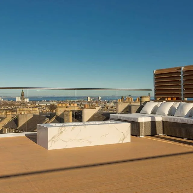The finished terrace