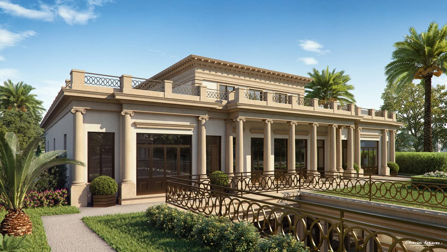 3d visualisation of the garden view