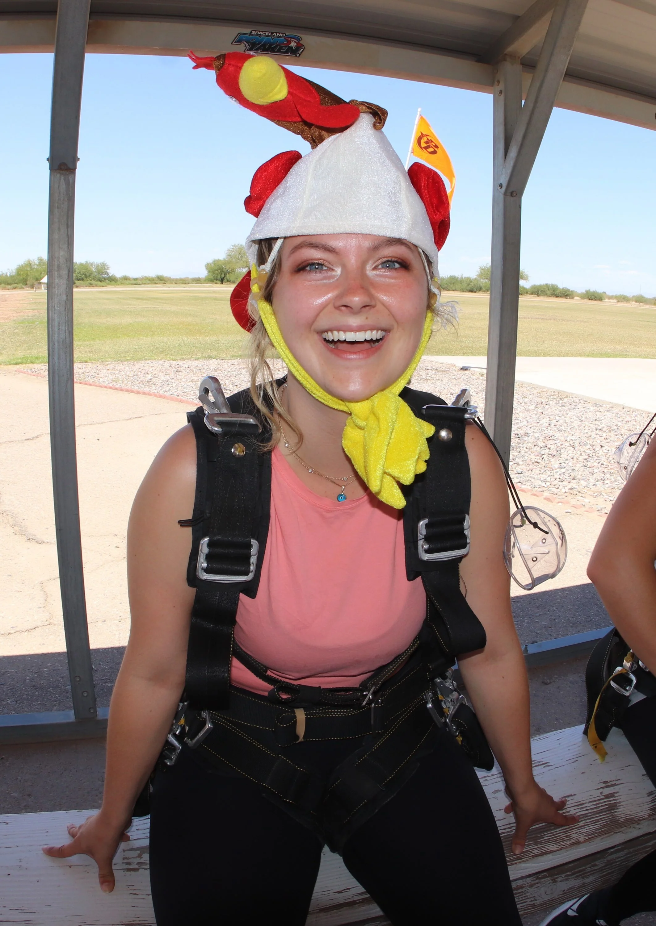 20 minutes before I voluntarily jumped out of a plane…am I crazy? Maybe…