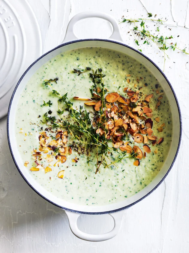 Silverbeet, Fennel and Almond Soup (Donna Hay)