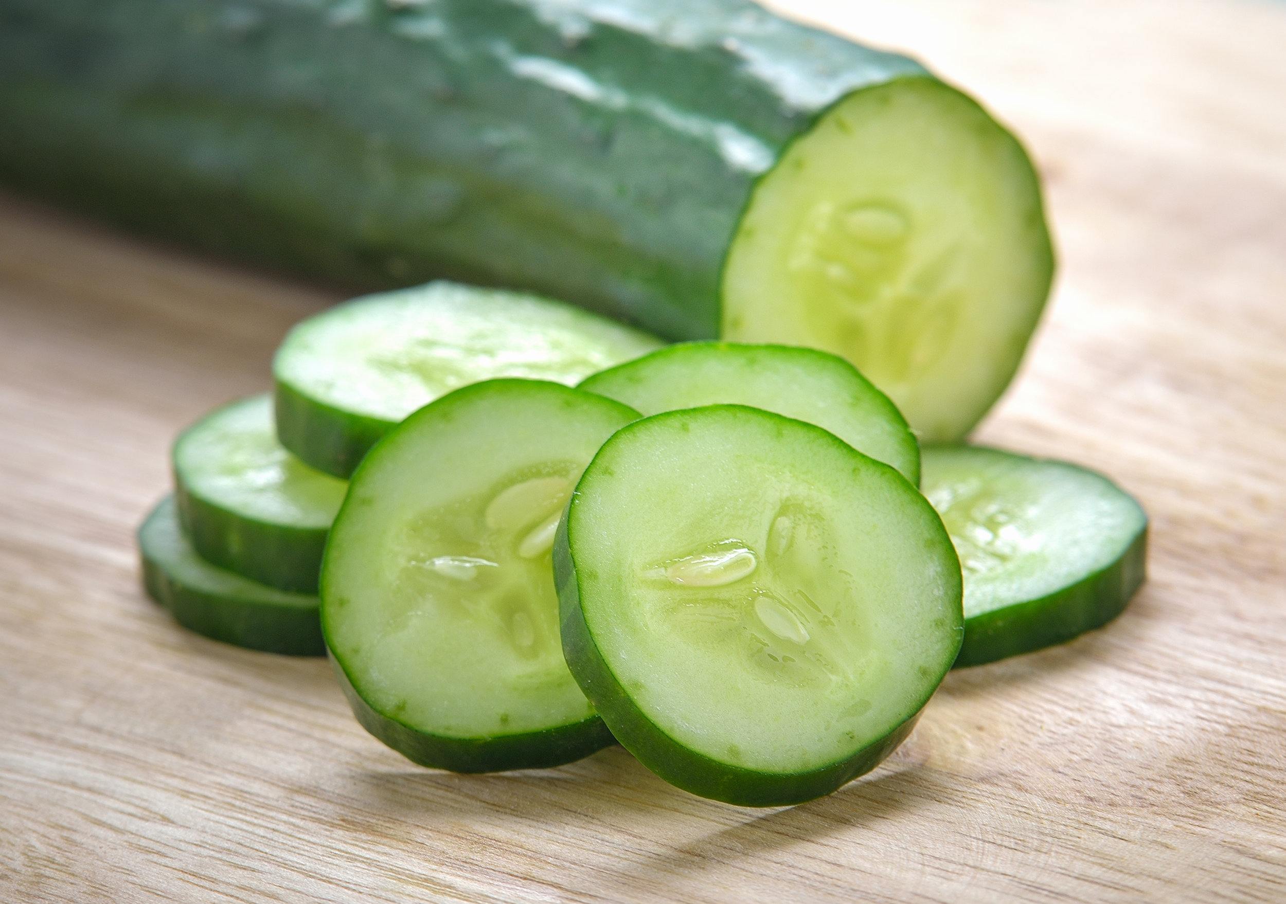 4" piece of cucumber = 15mg