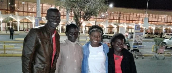 Exchange Student: Sheillah We sponsored Shelliah to travel to America when she was only 11 where she has been receiving an education and living with an incredible host family we work with. Here she is visiting family after 4 years of hard work. We are very proud of Sheillah and her accomplishments, and hope to see many more success stories like her's in the future.