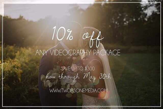 To bring a little light to any bride or groom trying to plan a wedding during this difficult time, we&rsquo;re offering 10% off ANY package now through May 30th! ❤️💍🥰 *For new 2020 / 2021 bookings only*
.
.
.
.
.
.
.
.
.
.
.
#NYbride #upstateNYbrid