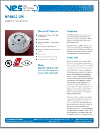VF5602-0M , Marine Discovery Heat Sensor