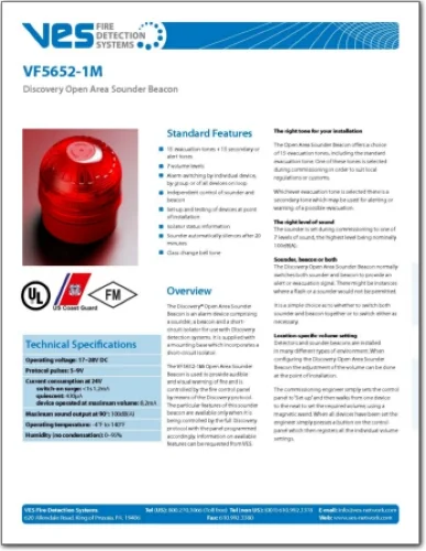 VF5652-0M , Marine Discovery Open Area Sounder Beacon