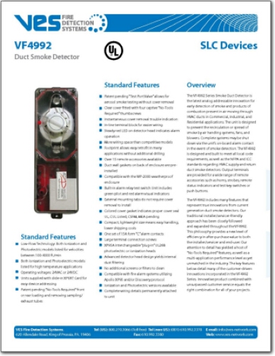 VF4992, Duct Smoke Detector