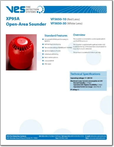 VF5650 , XP95A Open Area Sounder