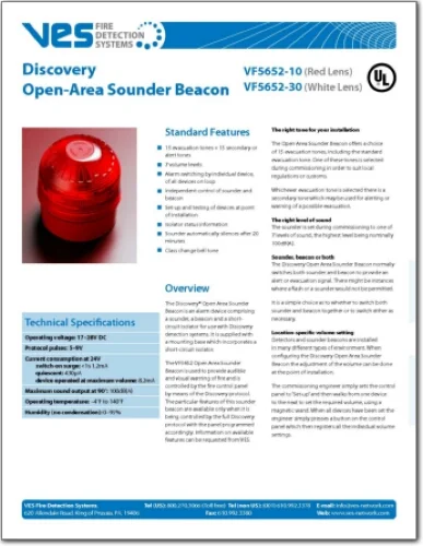 VF5652 , Discovery Open Area Sounder Beacon