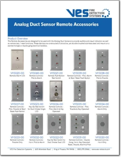 Analog Duct Sensor Remote Accessories