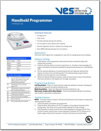 VF9000 , Hand Held Programmer