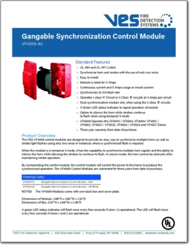    Gangable Synchronization Control Module   