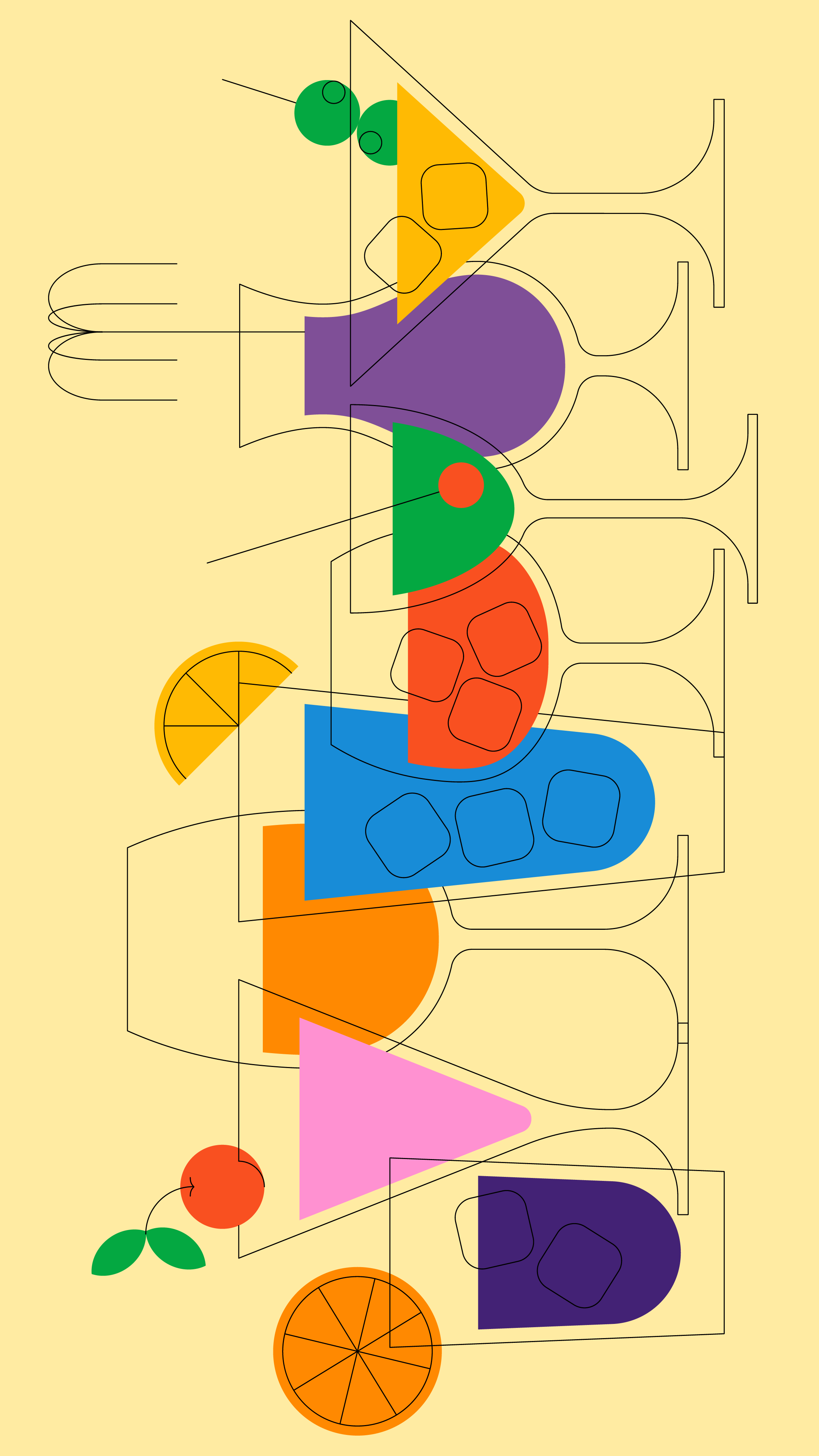 Punch Drinks | Editorial illustration