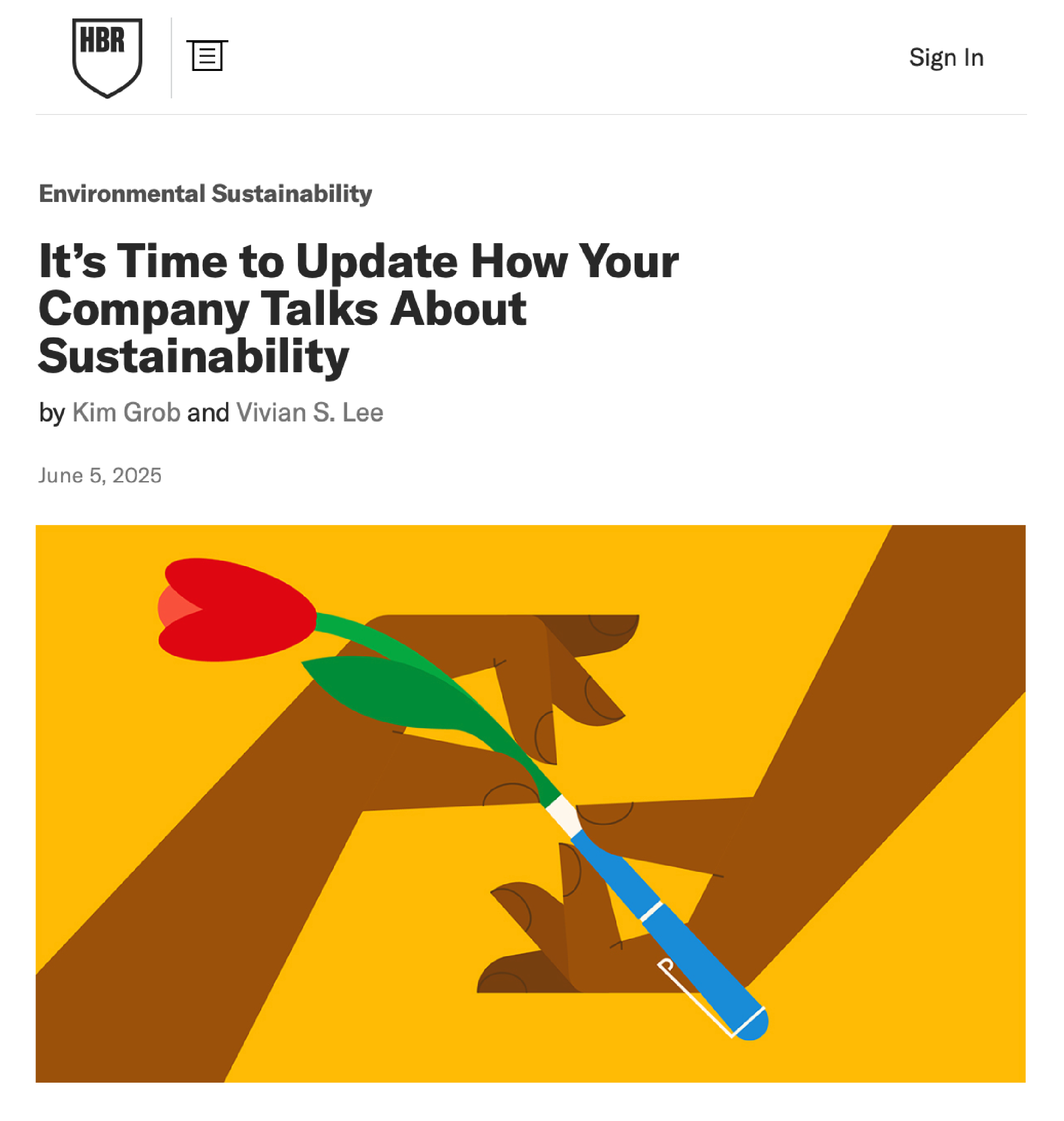 Harvard Business Review | Editorial illustration
