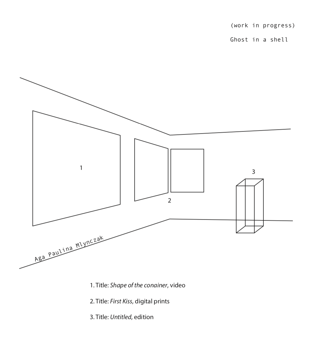 Trongate 103 space - exhibition plan