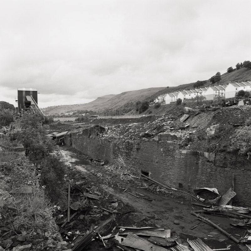  Dismantled colliery, Merthyr Vale, Merthyr Tydfil, Wales, 1990 