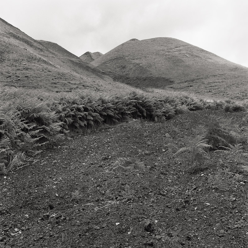  Slag heaps, Llwynypia, Tonypandy, Wales, 1990 