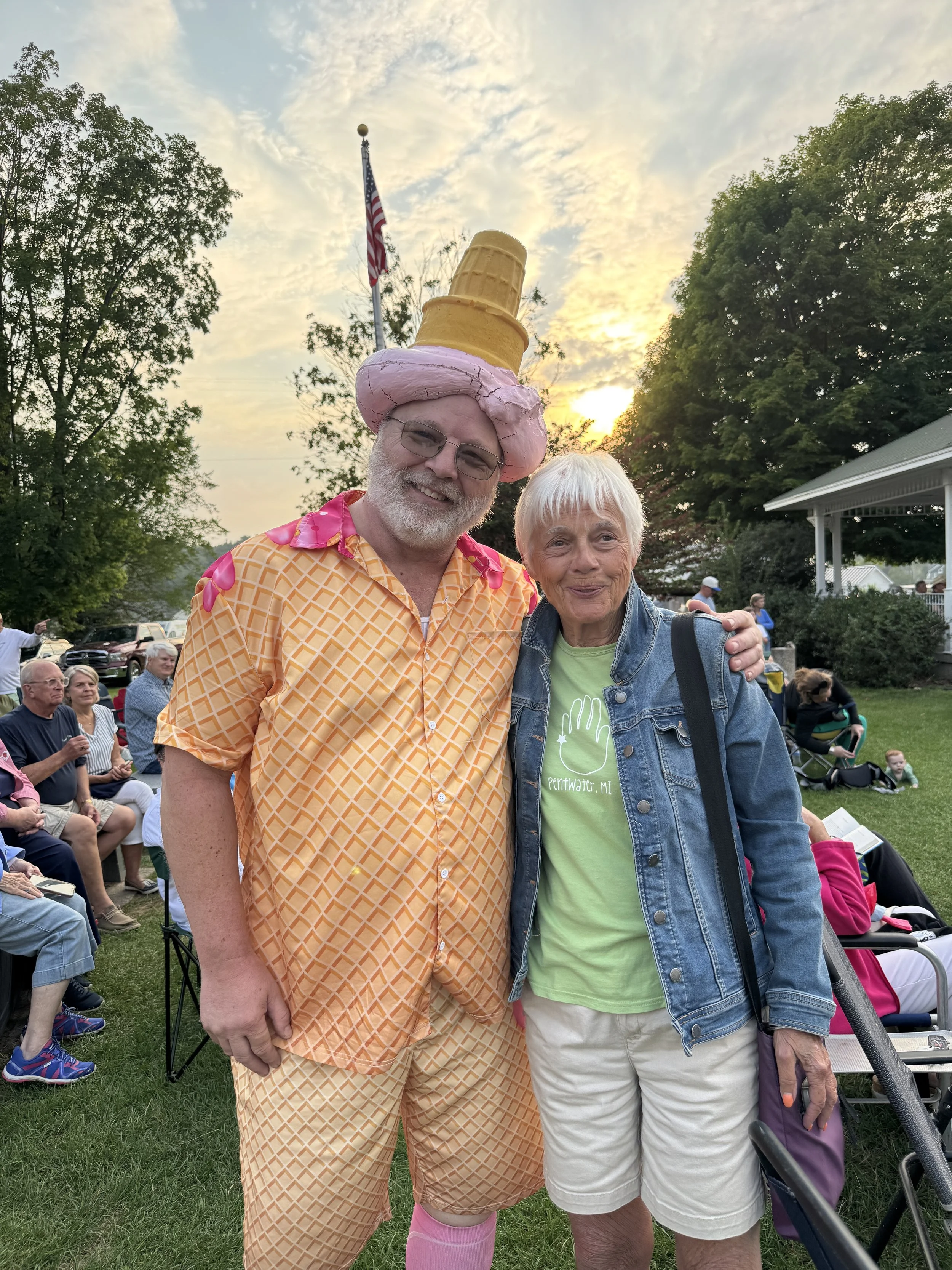Scottville Clown and Friend.JPG