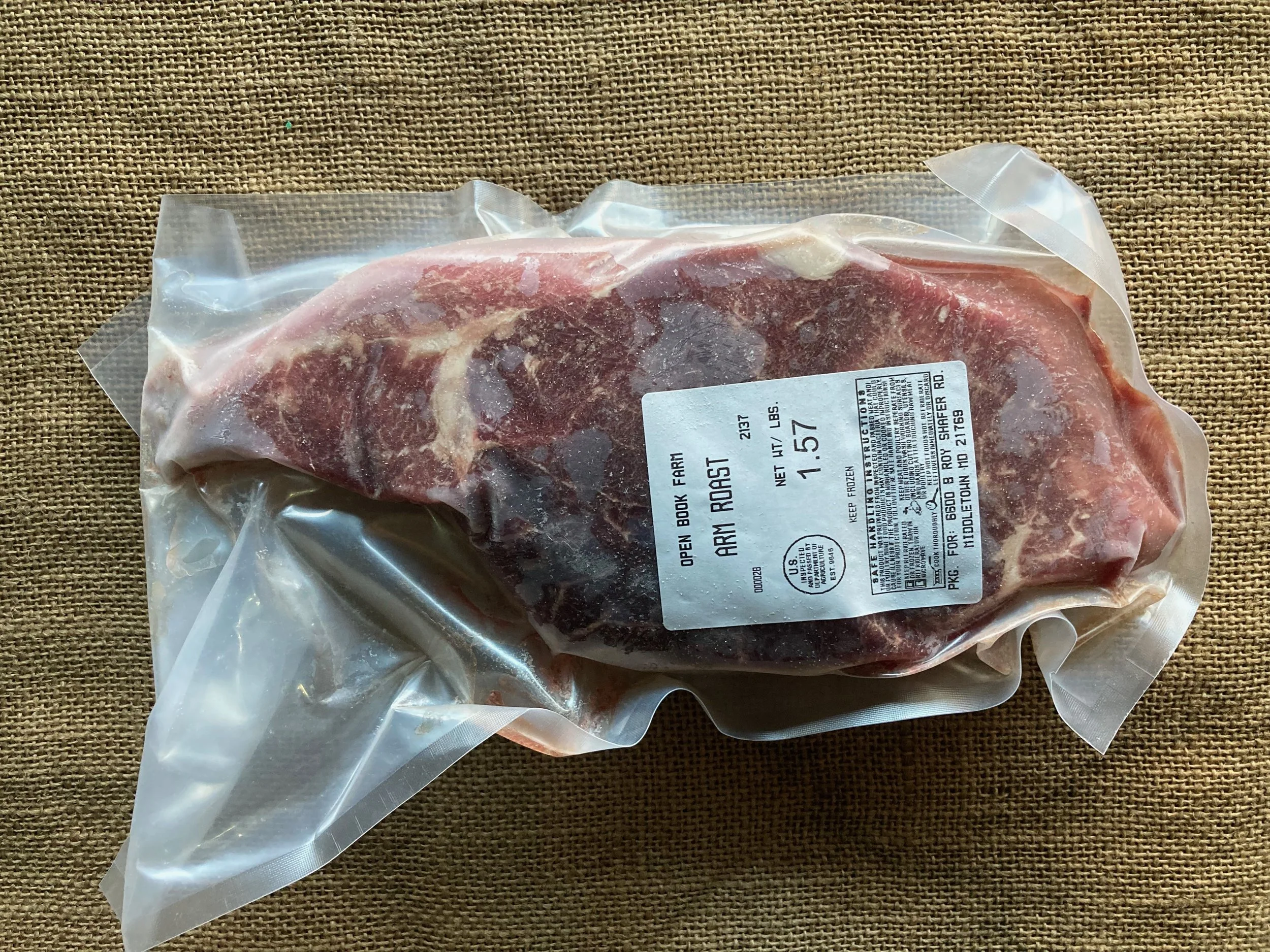 Bone-in Arm Roast ~2.5 pounds