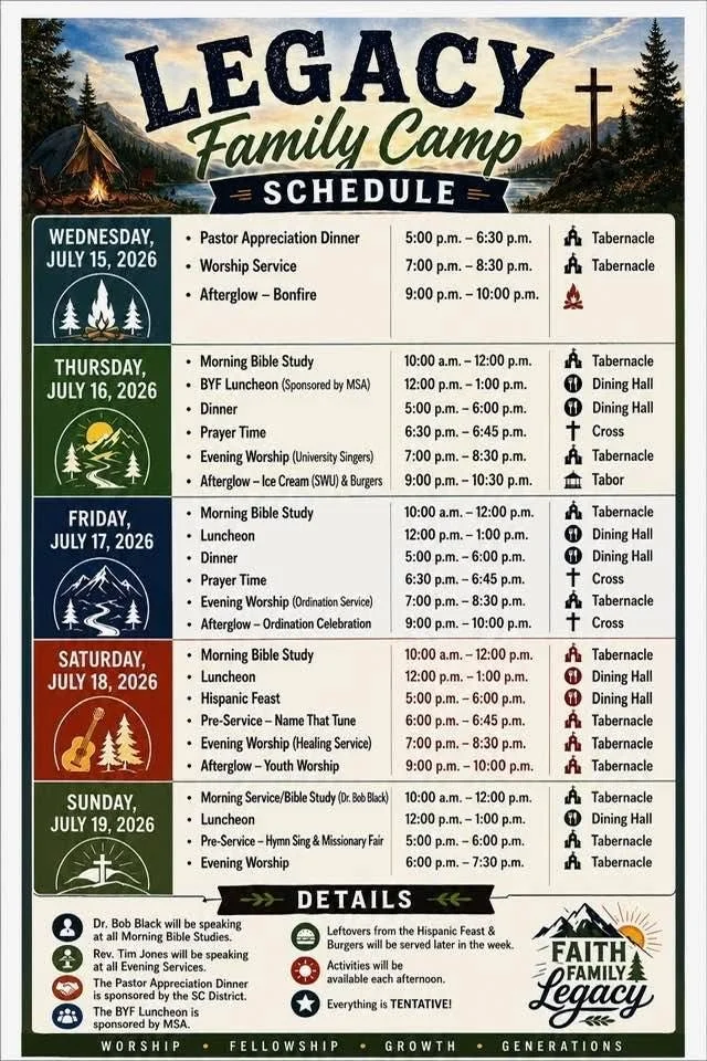 SC Wesleyan Family Camp