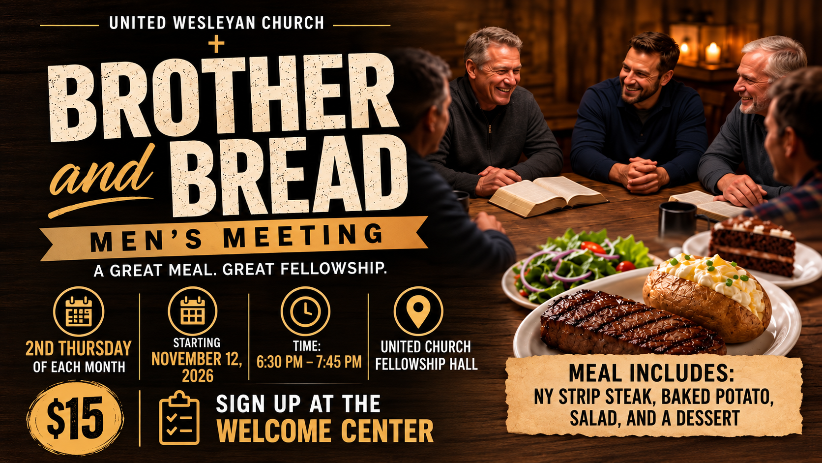 Brother &amp; Bread Men's Dinner